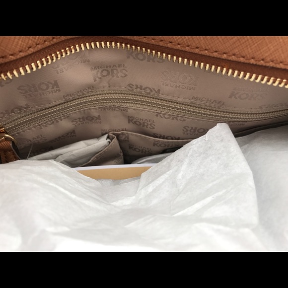 Michael Kors Hamilton large Satchel Vanilla brown - Picture 8 of 8
