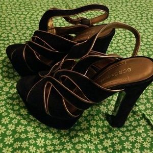 Black  BCBGeneration platform heels