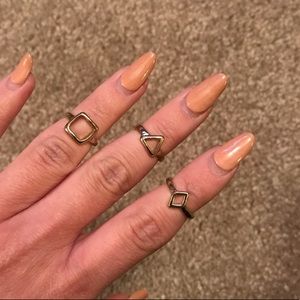 NWOT! Fashion Midi Rings!