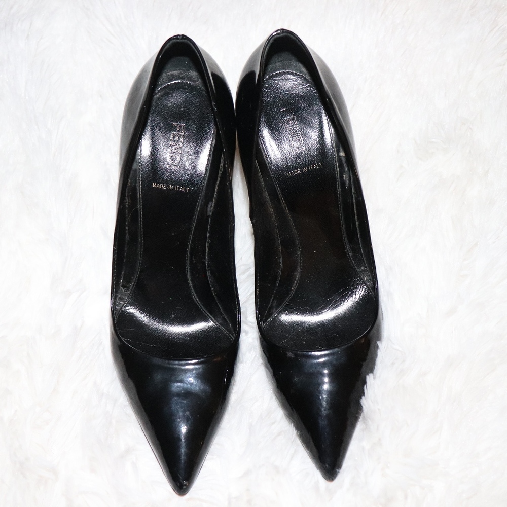 FENDI Black Patent Pumps
