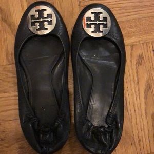 Tory Burch Black Reva Flats