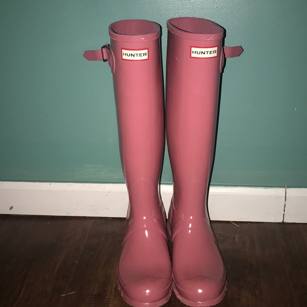 pink hunter boots