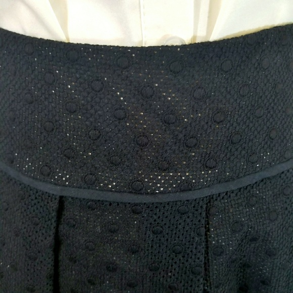 Talbots Black Pleated Skirt Size 8 - Picture 3 of 6