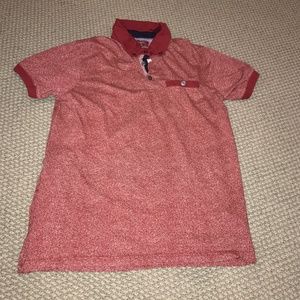 Cactus Man Red Speckled Polo Shirt Men's Small