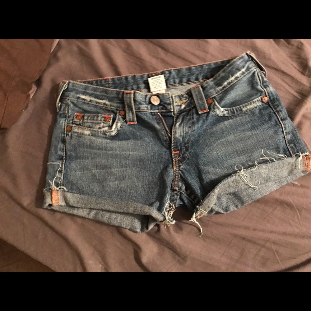 True religion cut off shorts size 30