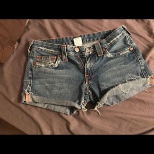 True religion cut off shorts size 30