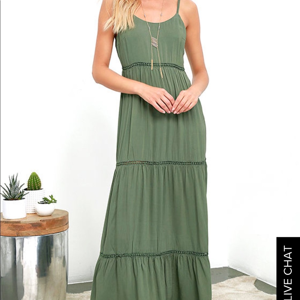 Lulu’s Olive Green Maxi