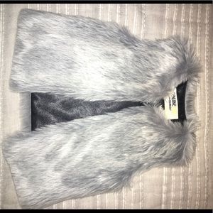 Grey Faux Fur Vest