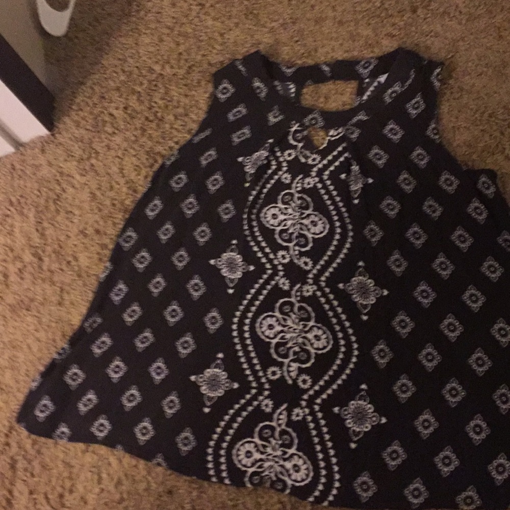 Black halter tank top