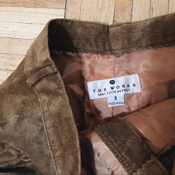 Vintage brown/tan Suede Pants - Picture 2 of 3