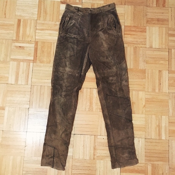 Vintage brown/tan Suede Pants - Picture 3 of 3
