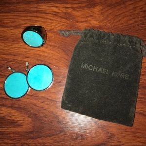 A ring and earring Michael Kors set