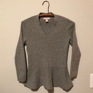 Banana Republic Peplum Sweater in Italian Yarn