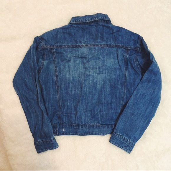 Fitted cropped denim jacket - Picture 3 of 3