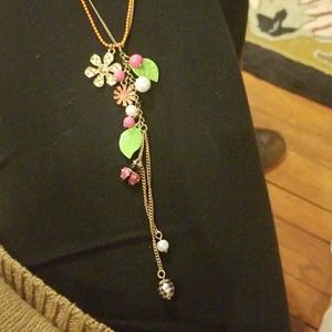 Betsey Johnson floral necklace
