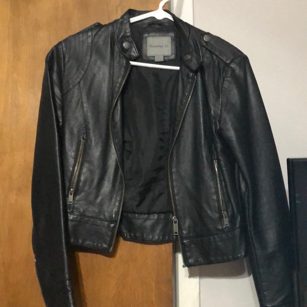 Black pleather jacket