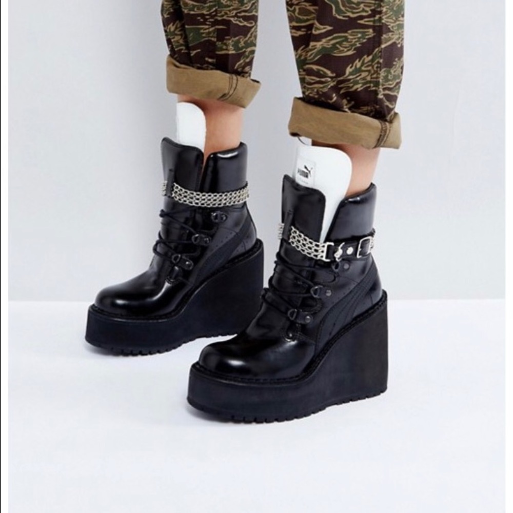 Fenty x Puma Platform Boots!!!
