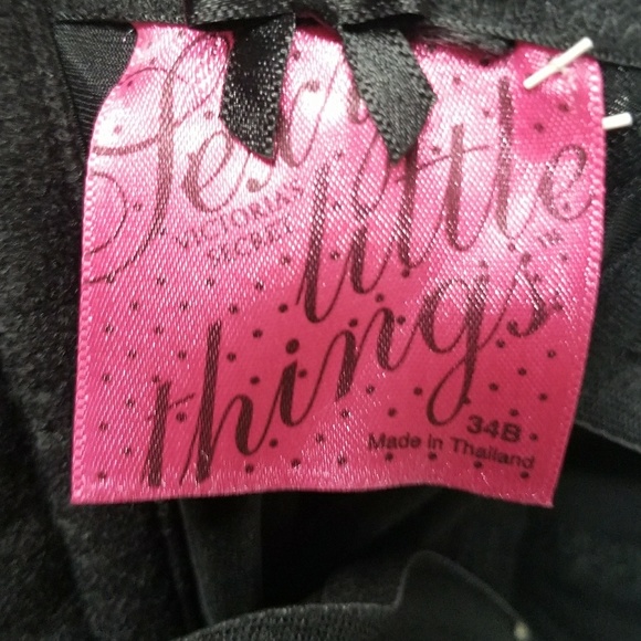 Black bustier with sparkles and bows - Picture 3 of 7