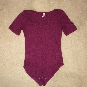 Maroon Body Suit