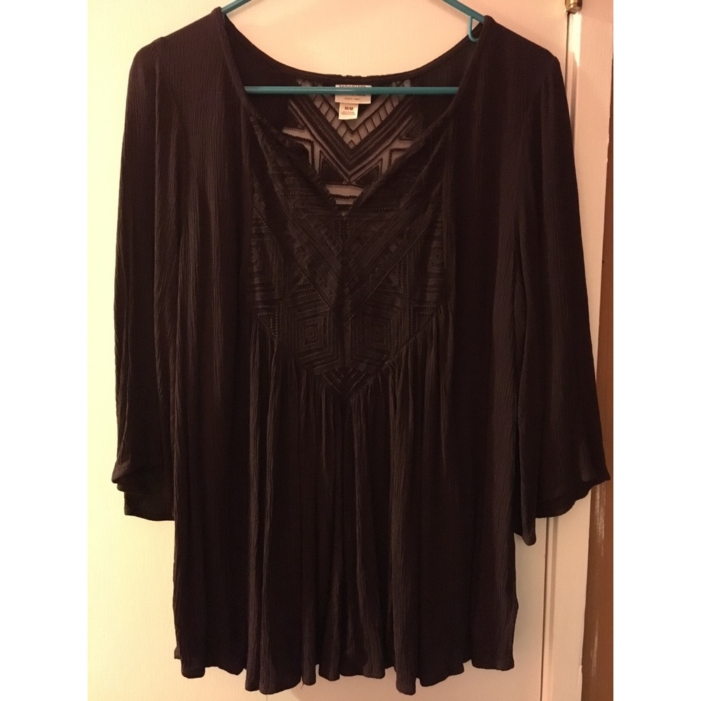 Dark Purple Lace Front Top