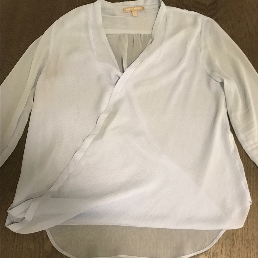 Banana Republic Light Blue Blouse