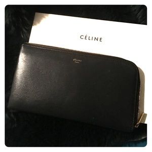 Celine zip envelope wallet