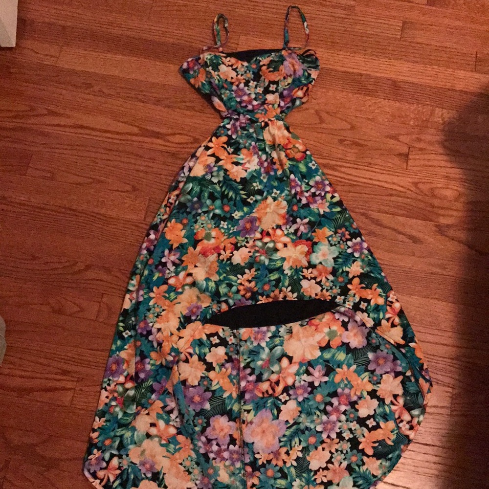 Hi-lo Material Girl floral dress
