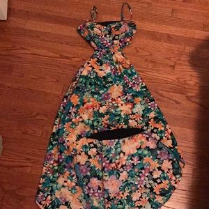 Hi-lo Material Girl floral dress