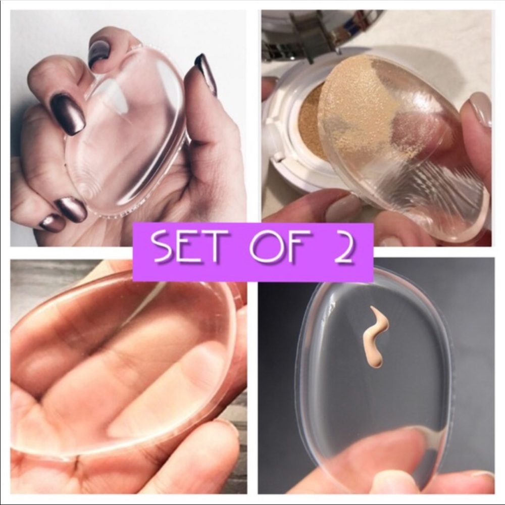 Brand new clear silicone makeup sponge. Set of 2!