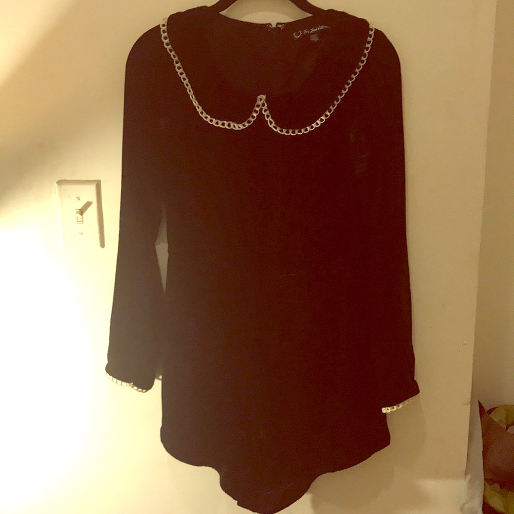Black Velvet Playsuit