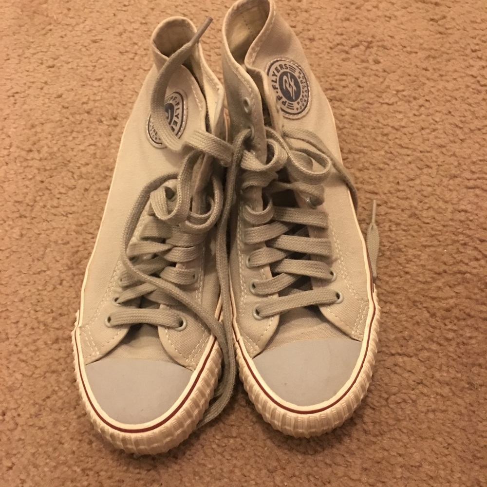 Grey sneakers