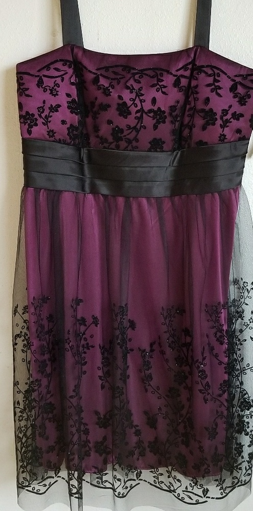 R&M Richards Purple Special Occasion Dress