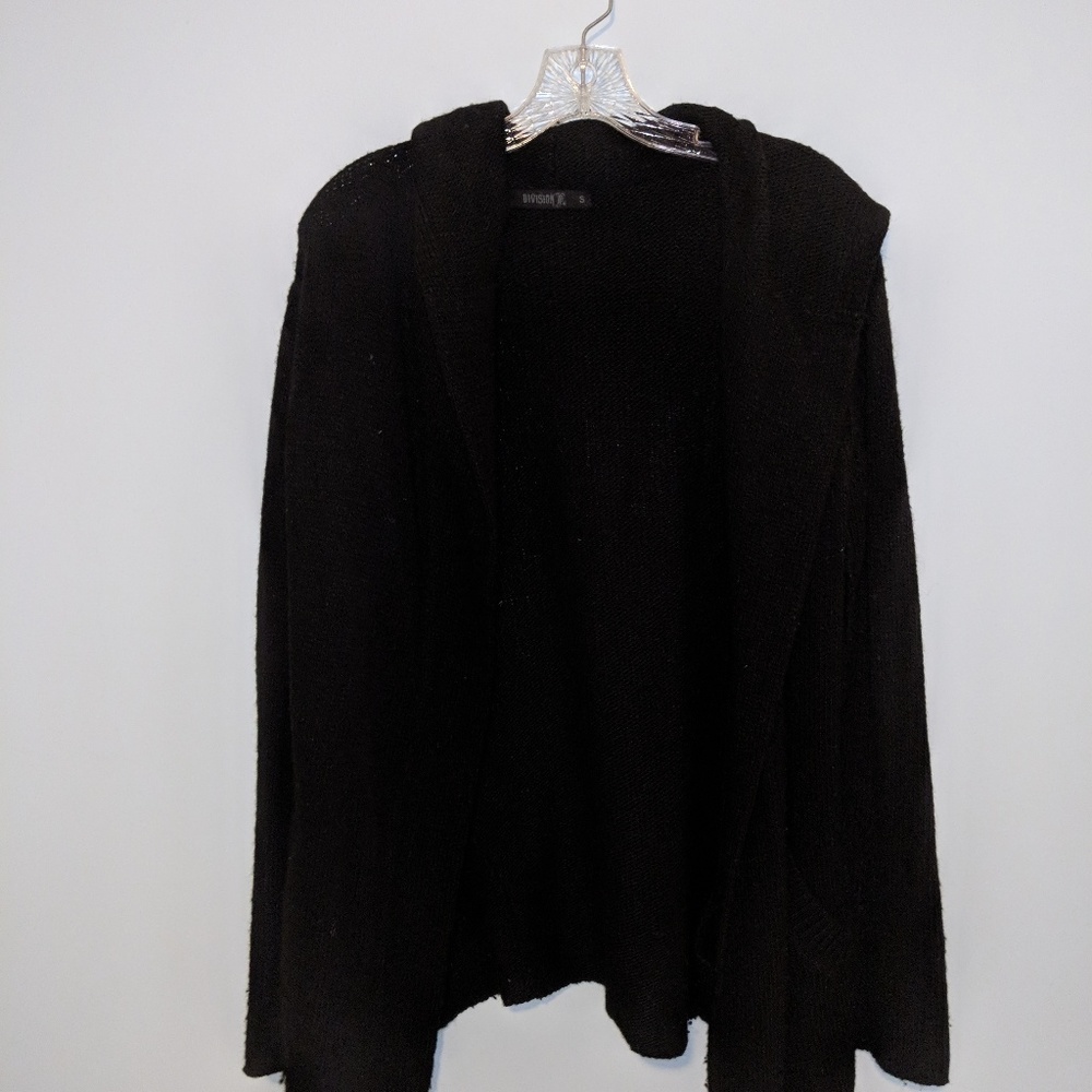 Division E wool hoodie cardigan