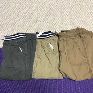 Khaki elastic waist pants Sz 5/5T