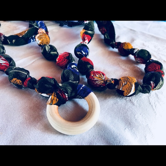 All-Natural Nursing Necklace 100% cotton - Picture 1 of 4