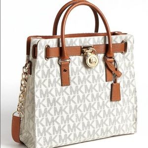 Michael Kors Large Hamilton Tote, Vanilla