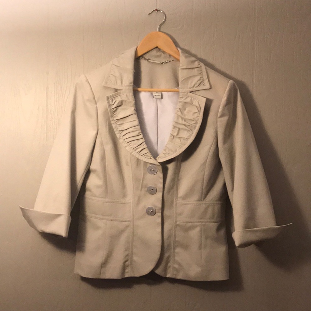 WHBM cream jacket
