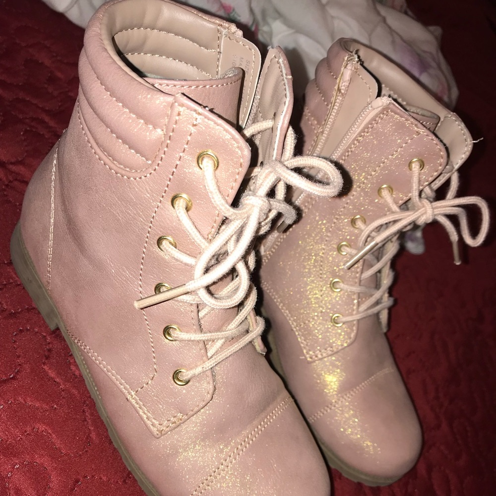 Super cute rose gold boots