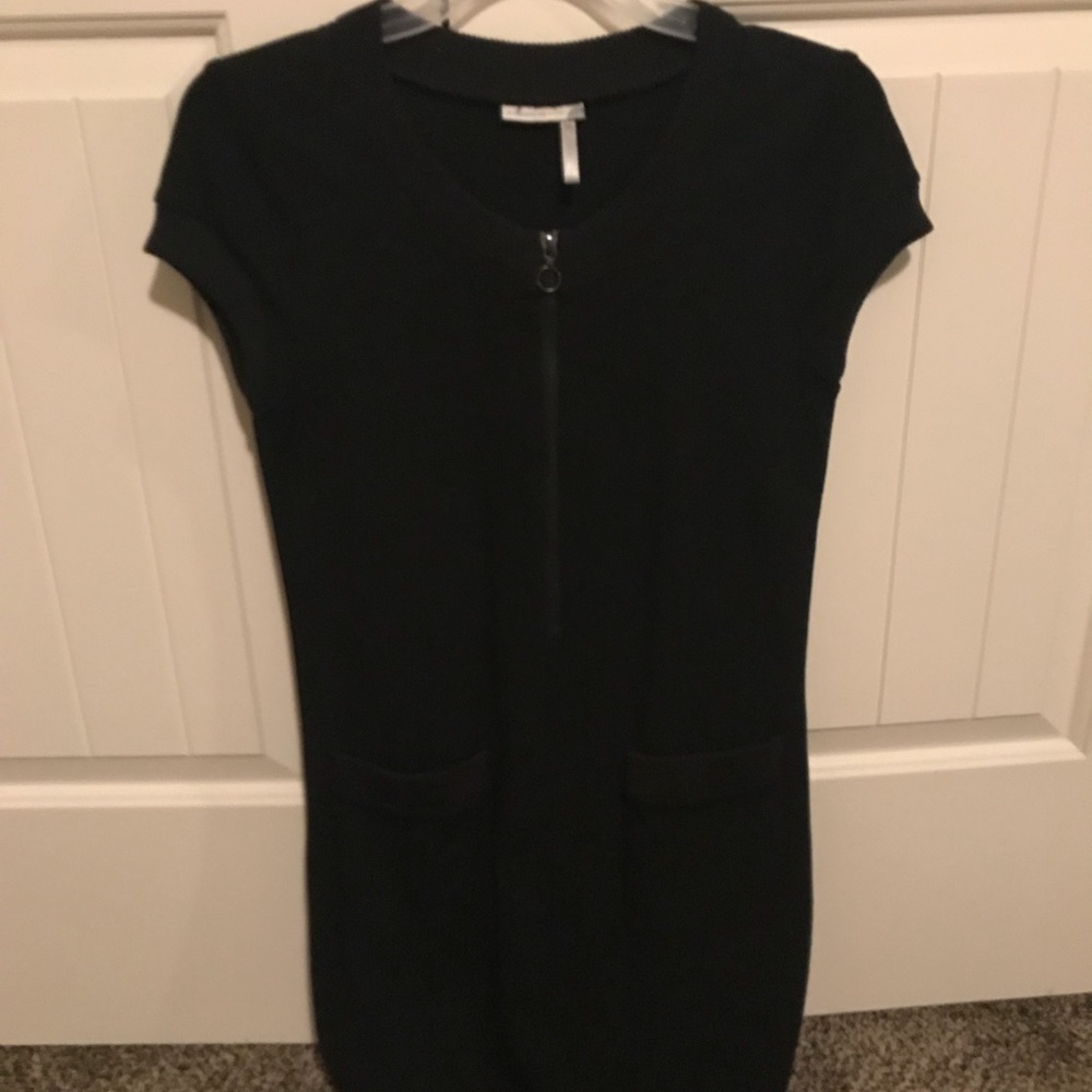 Black zipper dress