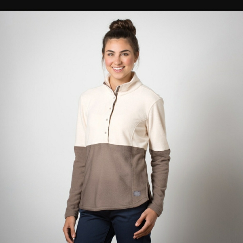 Toad & co Liftie fleece in Polar Bear