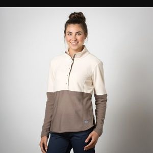 Toad & co Liftie fleece in Polar Bear