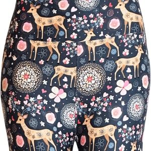 Spring Deer Leggings, Buttery Soft, Tall & Curvy