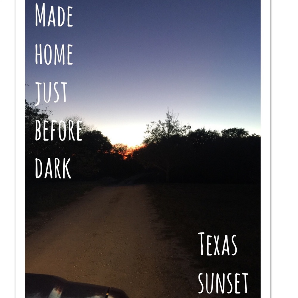 Lucky stars Texas sunset tonight