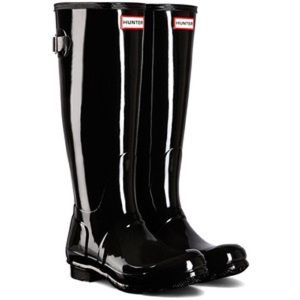Black Glossy Hunter Boots