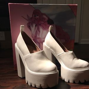 White Jeffrey Campbell Scully - Size 6