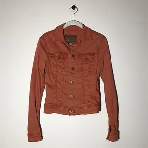 AG Adriano Goldschmied Orange Denim Jacket