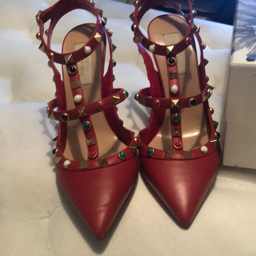 Valentino Red Rockstud Pumps