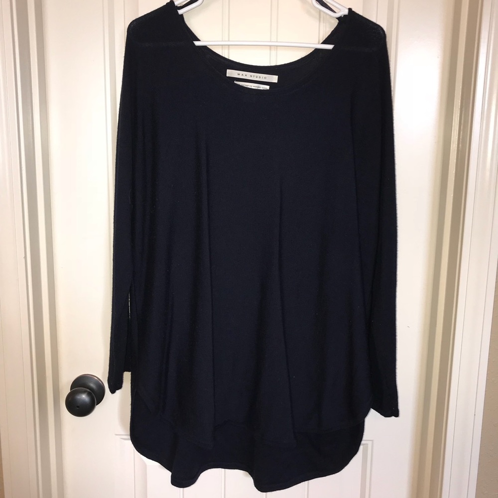 Black Merino Wool Sweater