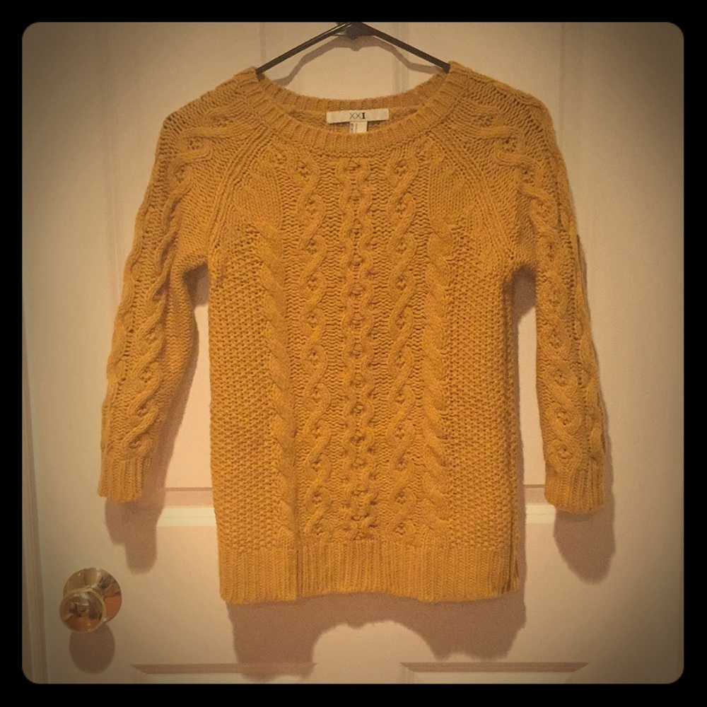 Forever 21 Yellow Sweater