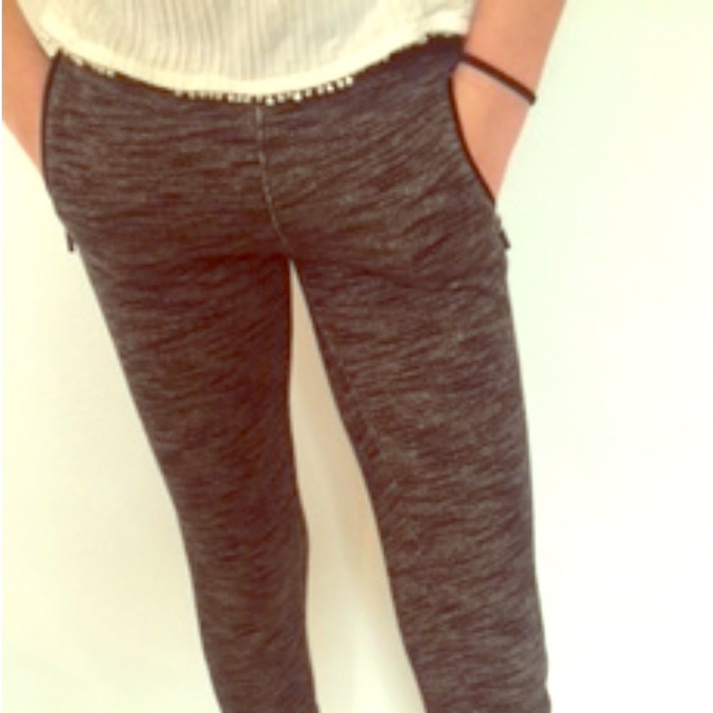 Gray and Black Speckled Joggers